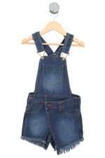 jardineira jeans bikbok kids azul