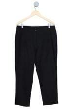 calça de tecido feminina preta