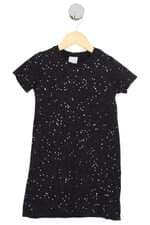 vestido Renner kids preto com glitter