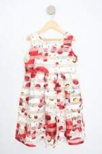 vestido kseniya kids floral com forro