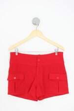 shorts feminino vermelho
