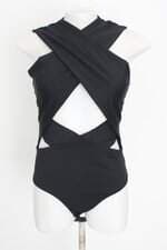 body lv store feminino preto com recortes