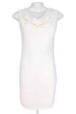 vestido curto cambrê feminino off white com forro