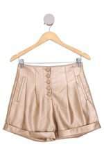 shorts Renner feminino dourado