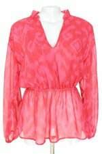 blusa Amaro feminina vermelha com ajuste por elástico