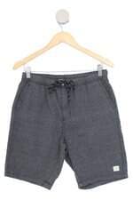 bermuda C&A masculina preta com cós com elástico