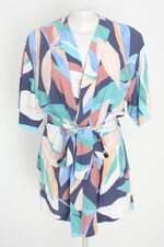 vestido billie feminino estampado com faixa na cintura