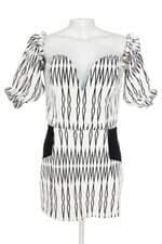 vestido tropical fashion feminino bicolor com forro