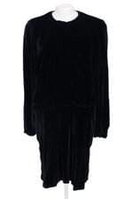 vestido nk feminino preto com forro e pregas