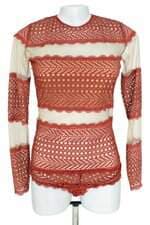 body Valisere feminino marrom com renda