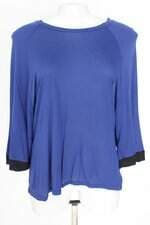 blusa Zara feminina bicolor com recortes