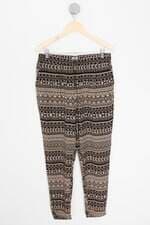 calça de tecido vero moda feminina estampada com cós com elástico