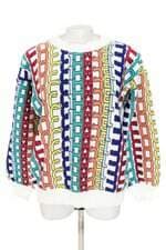 suéter natasha tricot  feminino colorido