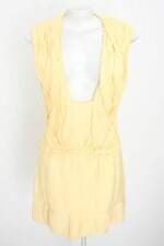 vestido Paula Raia feminino amarelo com tule