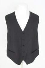 coletes masculino preto com recortes