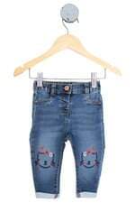 calça jeans fred & flo kids azul com bordado