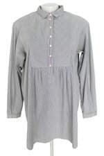 vestido Zara feminino listrado com barra mullet