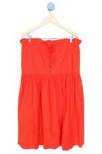 vestido Dress To feminino laranja com babado