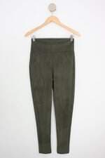 calça de tecido suede mariah feminina verde