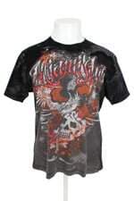 camiseta miami ink feminina estampada com silk