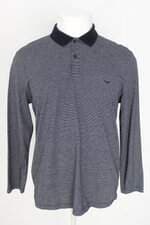 camiseta manga longa aviator masculina azul