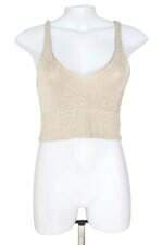 top fyi feminino dourado
