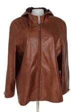 jaqueta em pu benny pel feminina marrom