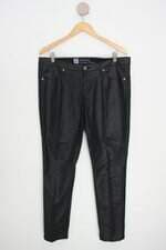 calça de sarja Massimo Dutti feminina preta