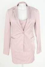 Conjunto de Alfaiataria duas peças Calvin Klein feminino rosa claro