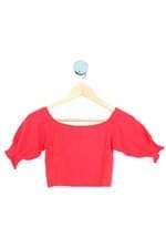 cropped costume feminino vermelho
