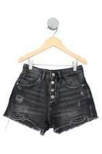 shorts jeans Zara kids cinza