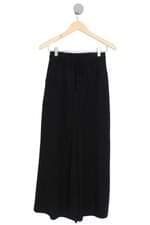 calça de tecido Shoulder feminino preto