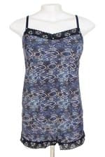 conjunto de pijama duzani feminino estampado  com renda