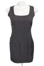 vestido Carmim feminino cinza com forro e silk