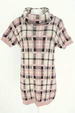 vestido de tricô feminino xadrez