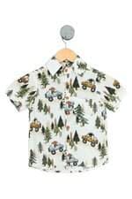 camisa the mini forest kids estampada 
