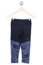 calça legging Adidas feminina roxa estampada
