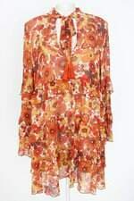 vestido Mixed feminino estampado com babado e forro