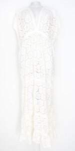 vestido Mixed feminino branco com recortes