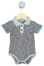 body glinny kids cinza com bordado