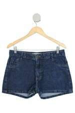 shorts jeans glam feminino azul