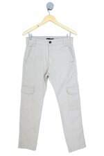 calça de sarja Riachuelo masculina cinza