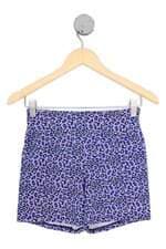 Shorts de Academia Animal Print Roxo