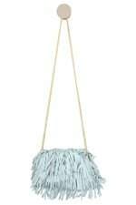 bolsa Arezzo feminina azul com franja