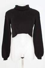 blusa cropped mundo lolita feminina preta