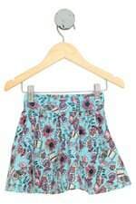 saia kids estampada com cós com elástico