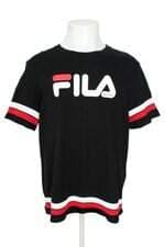 camiseta fila masculina preta com silk