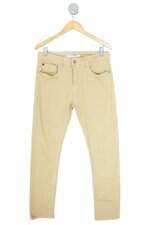 calça de sarja Calvin Klein masculina bege