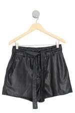 shorts Renner feminino preto com faixa na cintura