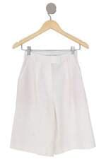 Bermuda de Alfaiataria com Pregas Off White Renner